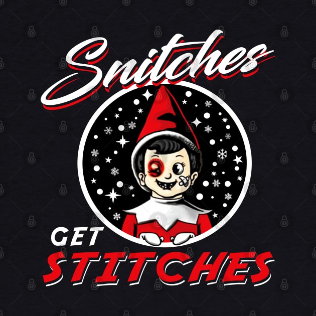 Snitches Get Stitches Elf by Alema Art